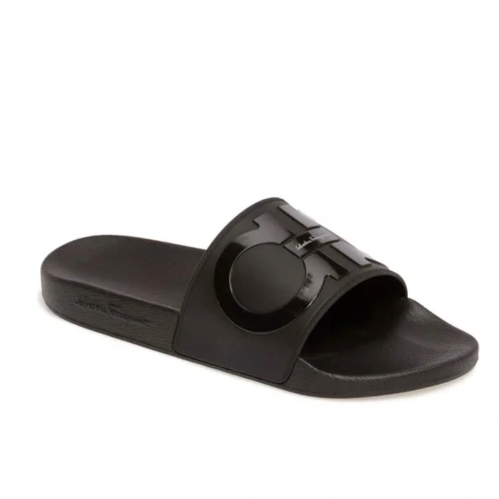 COPY - Salvatore Ferragamo Black Slide Sandals